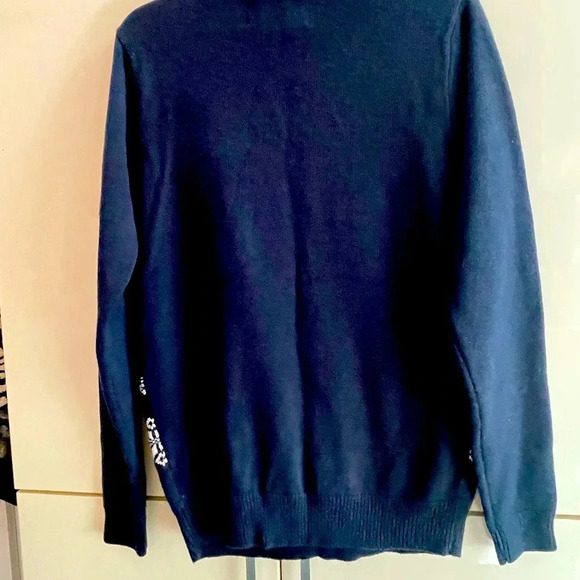 Allen Oliver Christmas New Year Sweater Snow Ho Ho Ho Deer Sz M - Picture 3 of 6